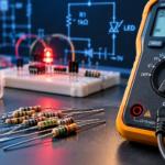 How to drop voltage with a resistor circuit and multimeter calculation